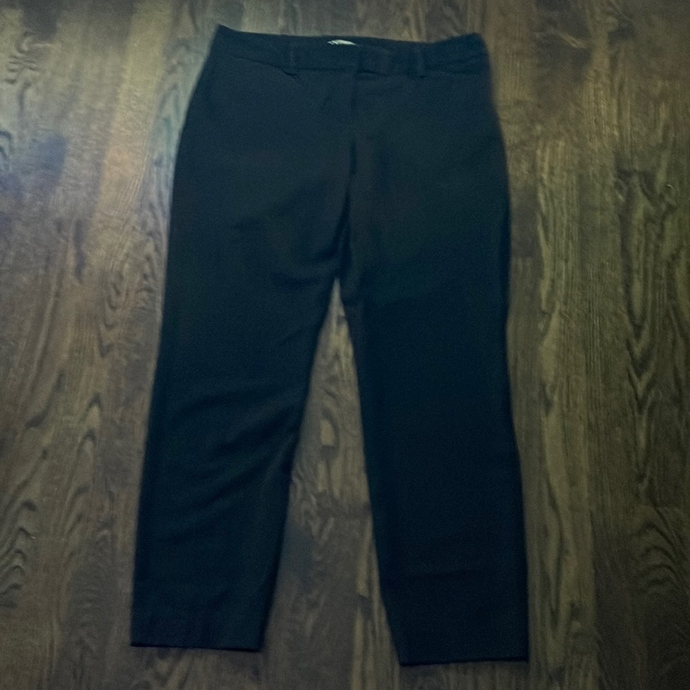 Jet black dress pants
